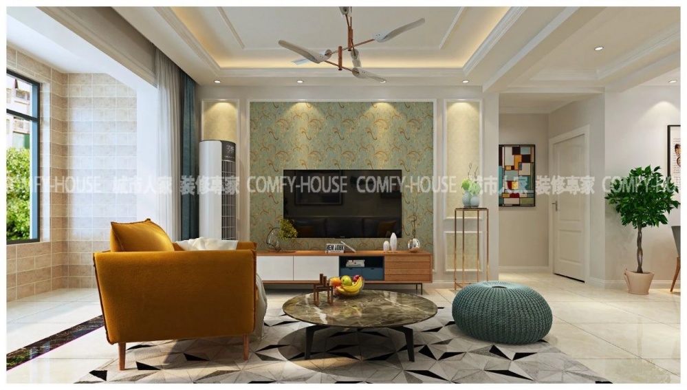 客廳窗簾裝修效果圖棗莊天山水榭花都裝修效果圖鑒賞現(xiàn)代簡(jiǎn)約客廳設(shè)計(jì)圖片賞析