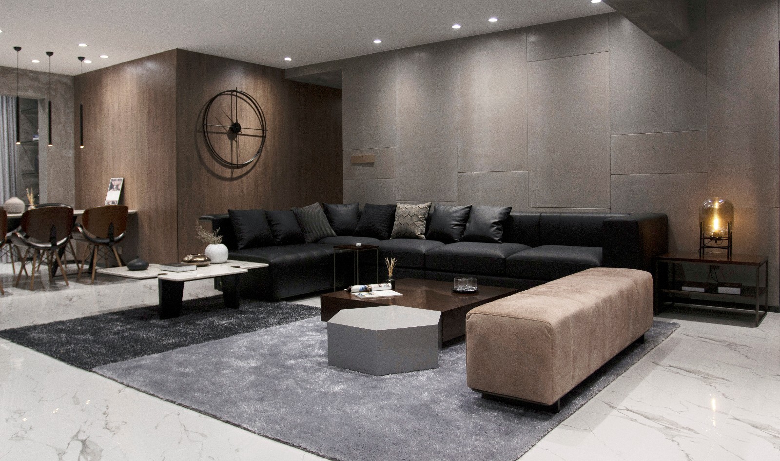 客廳沙發(fā)裝修效果圖摩登·極簡現(xiàn)代簡約客廳設計圖片賞析