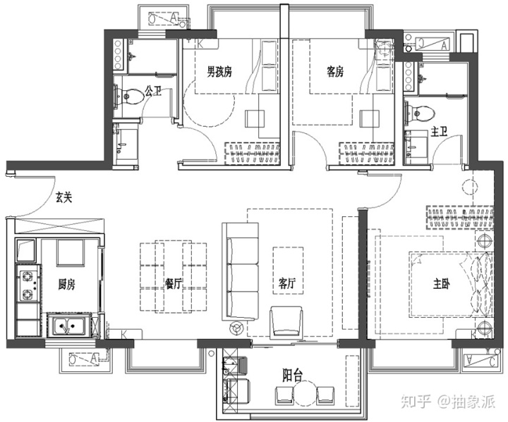現(xiàn)代輕奢裝修效果圖，流行的高規(guī)格家裝，耐看還不過時(shí)