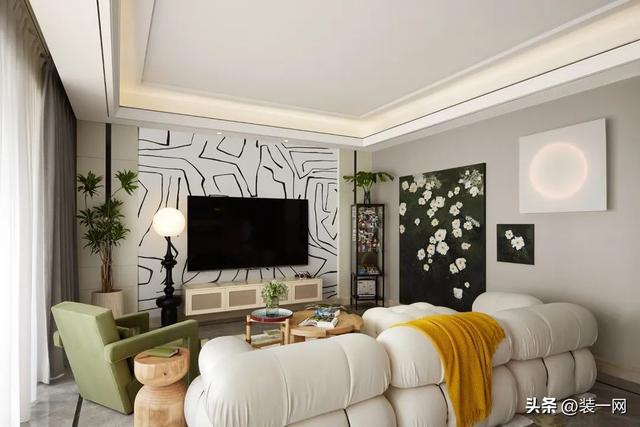 房屋浪漫布置圖片(95平米法式風(fēng)格裝修，輕奢浪漫居所，姐妹們的夢想小家)(圖2)