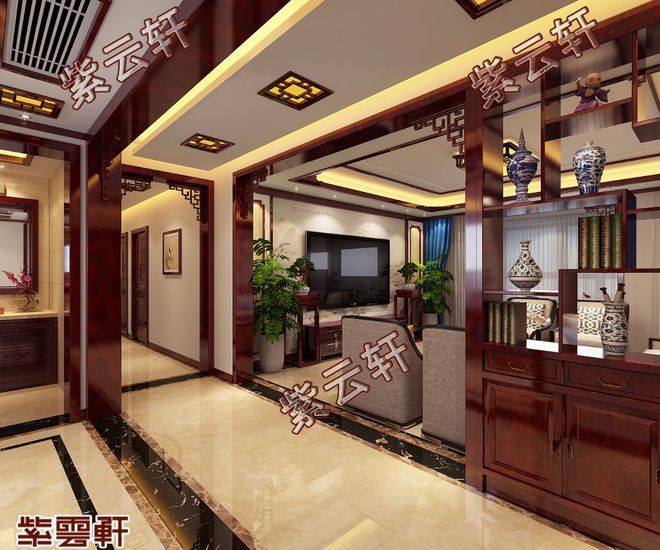 安陽林州復式樓中式裝修設計效果圖 優(yōu)雅出塵 清美絕倫