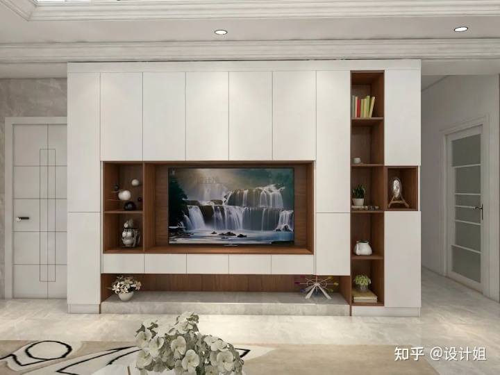 想要客廳更能裝？看看收納電視墻，裝修設(shè)計參考來了！