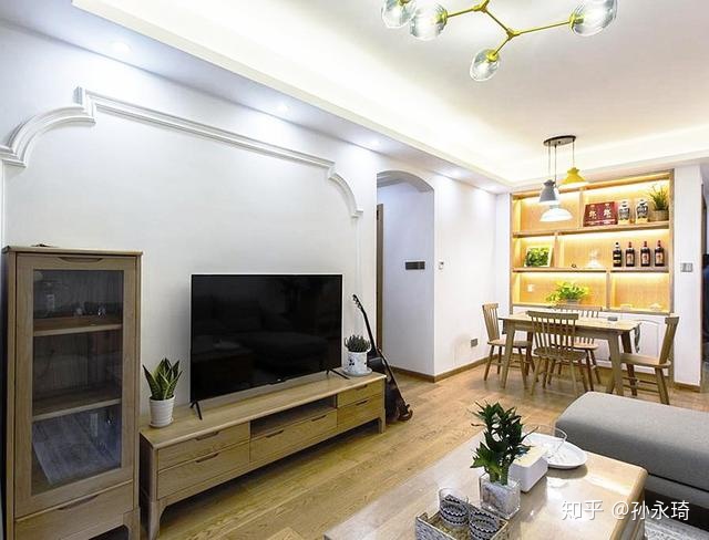 電視背景墻這么裝修，每天讓你享受在世外桃源
