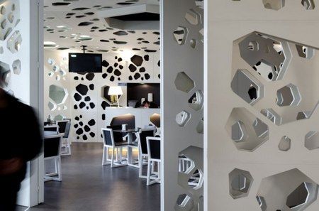 咖啡店裝修效果圖 來自葡萄牙的幾何藝術(shù)空間