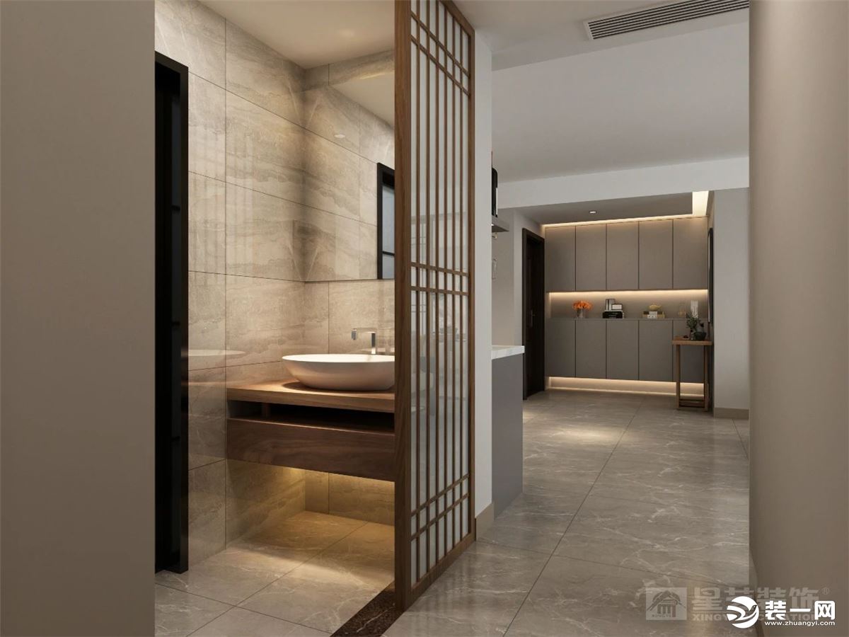 《【摩登4平臺(tái)app登錄】桂林星藝裝飾120㎡中式禪意風(fēng)格住宅 仿木瓷磚效果一絕！》