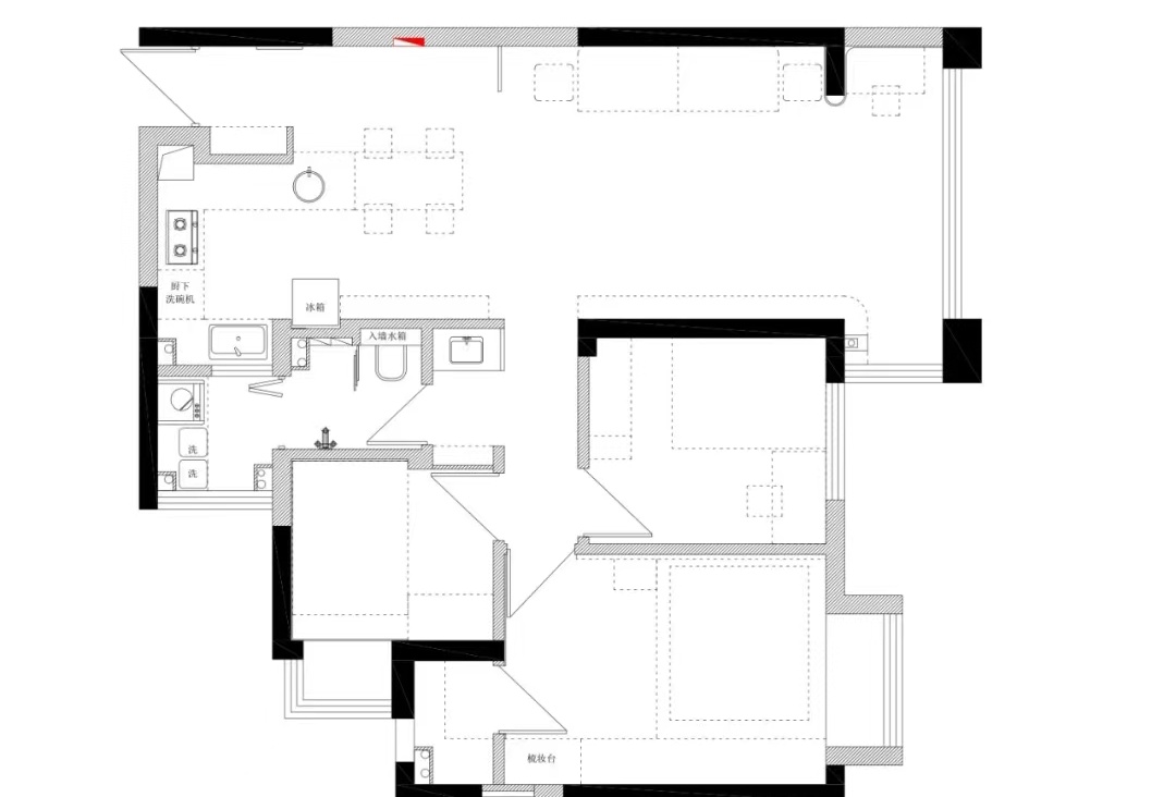小戶(hù)型廚房吧臺(tái)裝修效果圖_小戶(hù)型開(kāi)放式廚房客廳裝修效果圖_小戶(hù)型廚房裝修圖