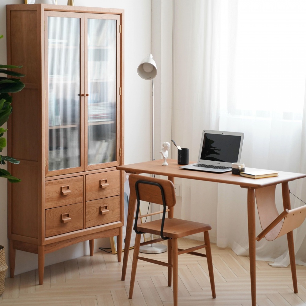 功能區(qū)裝修效果圖書房選用這些實(shí)木家具，打造閱讀日式功能區(qū)設(shè)計(jì)圖片賞析