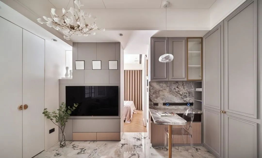 愛了！30㎡法式風格家，有大浴室、梳妝臺，閨蜜大贊