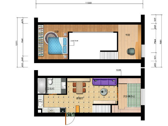 小復(fù)式樓業(yè)主淺談裝修心得，47平分出五個(gè)空間
