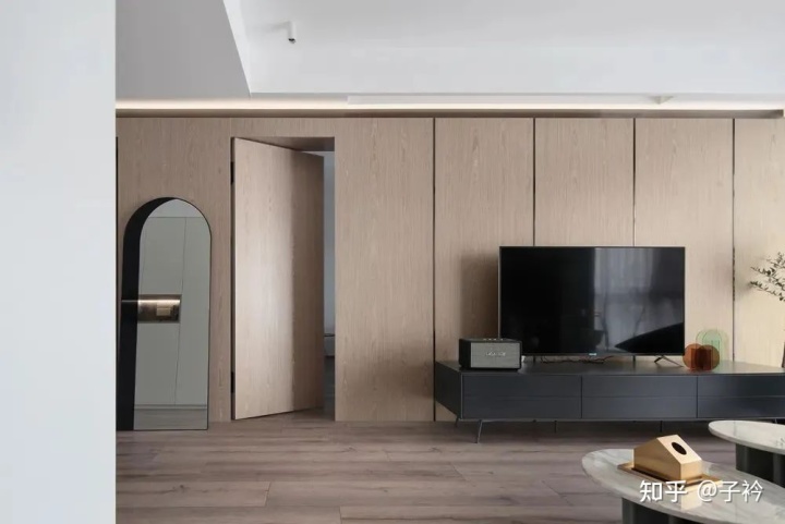 客廳墻三米六買多大電視_客廳電視墻裝修設(shè)計(jì)_新中式客廳電視背墻墻