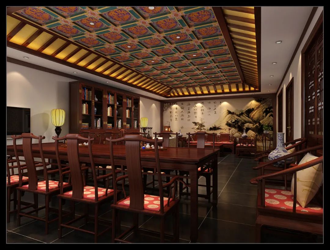 中式獨(dú)桌餐飲會(huì)所裝修_會(huì)所裝修_禪意新中式會(huì)所裝修案例