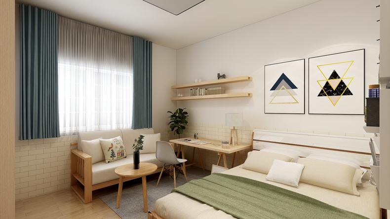 畢業(yè)改造20㎡出租屋，房東免我一月租