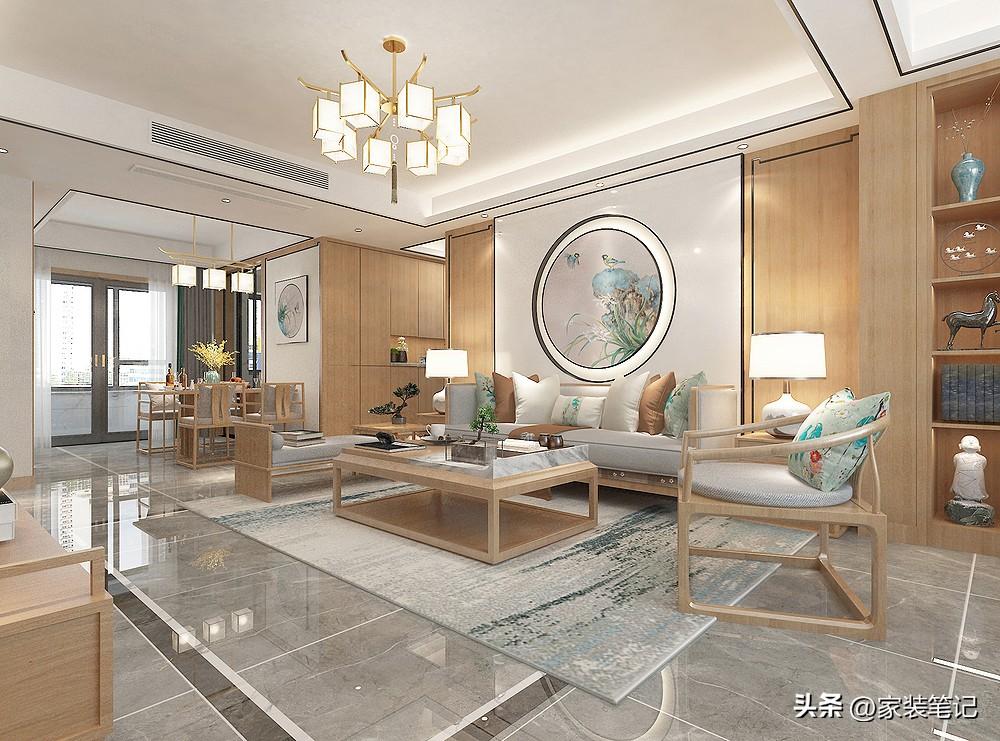 發(fā)現(xiàn)一戶長沙夫妻的新家，110㎡的新中式風(fēng)裝修，全屋高級感滿滿