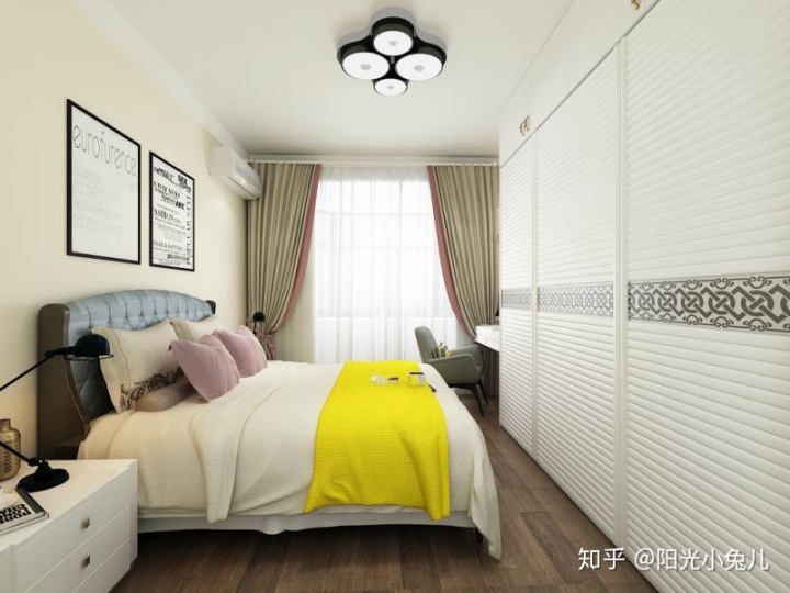 90㎡兩室一廳裝修樣板房！婚房裝修效果圖！昏暗的頂樓能裝這么好看？神奇