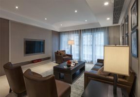 嵌入式電視背景墻 客廳背景墻設(shè)計效果圖